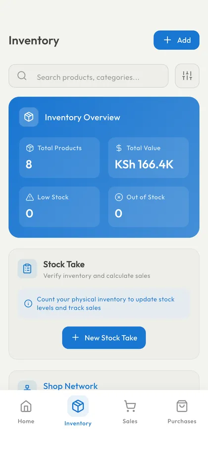 ShopFlow screen 1
